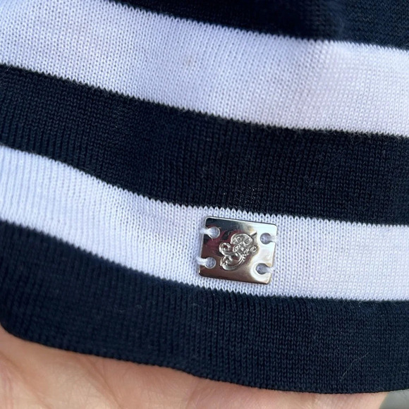 Paul & Shark Sleeveless Striped Knit Cotton Collared Polo Shirt, size XL - Picture 7 of 10